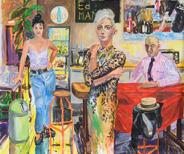 Stilles Wasser, 2024, 140 x 165 cm, Acryl a.L._ergebnis